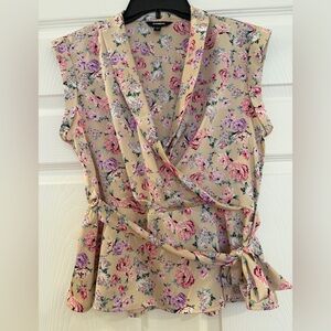 Express Floral Dress with Pink and Purple Accents